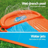 Bestway Water Slide Kids Slip 488cm Dual Slides Inflatable Splash Pad BW-SLIDE-D-52328