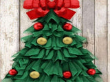 Handmade Christmas Tree Garland Christmas Tree Wreath Christmas, Xmas Tree Flower Front Decoration V1370-AZ4-11910