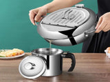 Deep fryer - Tempura pan - 24 cm - Stainless steel pan - Kitchen accessories - Japanese deep fryer V1189-WXF-260203-00619