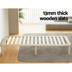 Artiss Bed Frame Single Size Wooden Base Mattress Platform Timber Pine AMBA WBED-AMBA-S-WD