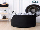 woven laundry basket, durable laundry basket, spacious laundry hamper, stylish laundry storage, V1106-123-40720