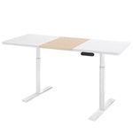 Artiss Standing Desk Motorised Electric Dual Motor 140CM White Pine HASD-B-M10-WHDF-NWDB-140