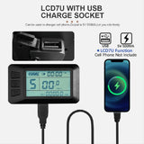 Electric Bicycle Display KT KT-LCD7U LCD Display Computer with USB Interface Waterproof Connector V1366-AZ2-W-21784