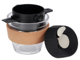 Reusable Drip Coffee Tea Holders Funnel Dripper Portable Stainless Steel Coffee FilterBlack V1294-YM0901-3118200171913