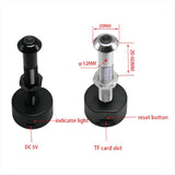 Tuya Diameter 12MM Wide Angle Fisheye Dual Frequency WiFi Door Eye SilverBlack V1370-AZ4-08301