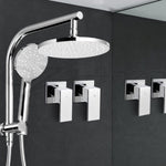 Cefito 9'' Rain Shower Head Set Handheld Round High Pressure Twins Tap Chome SHOWER-A1-RO-9-SI-TAP