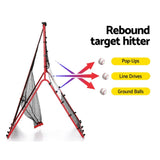 Everfit Baseball Net Rebound Pitching Kit Target Hitter 2 in 1 Training Aid PN-B027-BK