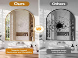 Embellir Arch Wall Mirror, Decorative Gold Frame Mirrors, 86x81cm Bathroom Vanity Mirror, Slim Frame MM-E-WALL-OVAL-GD-8186