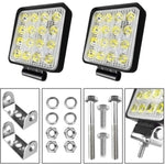 10PCS 80W CREE FLOOD LED Work Lights 12V Boat Camping Square 4inch Bar V201-HBZ0350YL8-10AU