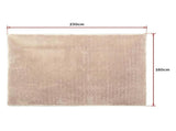 230x160cm Floor Rugs Large Shaggy Rug Area Carpet Bedroom Living Room Mat - Beige V63-832151