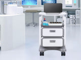 3 Tiers Lab Carts, Lab Utility Cart with 2 Drawers & 1 Top Tray, Mobile Medical Cart with ABS V952-SYSTCECKFBS498TJSV0