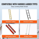 VEVOR Ladder Levler 380lbs Load PP Leveling Tool with Storage for Uneven Ground V952-XPTZDPQPP0002LRRXV0