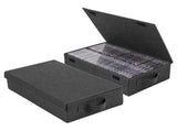 2 Pcs Cassette Tape Storage Box, Stackable Lid Structure, Protective Dust Coverage, for Easy V1366-AZ2-W-15583