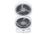 Double Layer Tower Fan 5 Speeds Rechargeable Portable Small Oscillating Table Fan for Home Camping V1294-YM0901-3113240209711