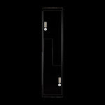 Black Two-Door L-shaped Office Gym Shed Storage Lockers V63-835101