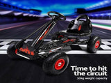 Rigo Kids Pedal Go Kart Ride On Toys Racing Car Rubber Tyre Black GKRT-F1A-BK