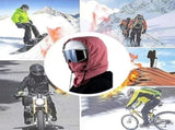Waterproof Fleece Lined Hood, 3-in-1 Balaclava Design With Ski Mask For Skiing Snowboarding And V1366-AZ2-W-11461
