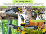 NEW 36V 8" Mini Cordless Electric Chainsaw 2XBattery Wood Cutter Rechargeable V201-FDZ0036YL8AU