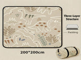 Line Dinosaur Extra Large 200x200cm Waterproof Picnic Mat - Portable Thickened Oxford Cloth Outdoor V888-ELOSUNG46255