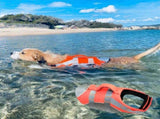 Dog Life Jacket Pet Swim Vest with Rescue Handle Reflective Strips Adjustable Quick Release Buckle V1341-ZY-KAUSYTNE-XL-ORANGE