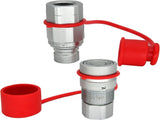 Flat Face Hydraulic Couplers,1/2" Skid Steer Couplers,For Bobcat Case,New Holland,Kubota,Quick V1259-DP01-A-5721