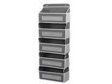 5 Shelf Hanging Closet Organizer Non Woven Fabric Over The Door Storage Bags with 5 5 Mesh V1294-YM0901-3117240298511