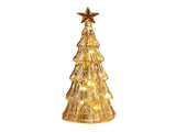 Glass Five Layer Festival Tree Xmas Treesation for Tabletop Centerpiece Mantel Window Home V1294-YM0901-240924FB02-4