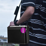 Portable Bluetooth 5.3 Speaker with 2 Wireless Microphones Home Karaoke Speaker Machine Black V1263-JX-6972-1