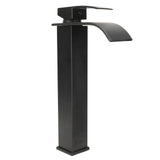 Waterfall Faucet Electroplated Black Single Handle Copper Valve Core Hot Cold Mixer Tap V1294-YM0901-3112240024411