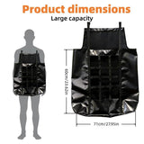 Horse Feed Hay Net with Metal Rings Durable Hay Feeder Bag for Stables, Trailers & Travel, V1107-CS-QFLCCE6