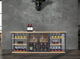 Levede Bar Cabinet Buffet Sideboard Oak CH1076