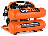 UNIMAC 20L Twin Tank Air Compressor, 116PSI Portable Silent Oil-Free Electric, for Airtools Tyre V219-TOLACMUM2C0FA
