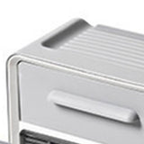 Toilet Paper Holder Wall Mount Waterproof Storage Box PP with Drawer for Bathroom Grey V1294-YM0703-3112230006212