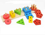 Wooden Educational Preschool Blocks Puzzle for 3 to 5 Year Old Kids Toys V178-12779