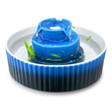 Ceramic Cat Water Fountain, 2.1 L Cupcake Pet Fountain, Porcelain Cat Water Dispenser with V952-CWYSJLSTC21LWQMB6001V3