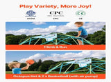 Climbing Dome, 305cm Geometric Dome Climber for Kids, 453kg Loading Jungle Gym Playground with V952-JHPDZJ10FTLQ8X834001V0