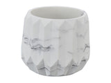 Makeup Brush Holder Durable Glossy Resin Large Capacity Modern Design Marble Vein Makeup Brush V1294-YM0523-3117220048711