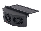 Car Exhaust Fan Solar Powered Air Circulating Fan Car Window Vent Fan for Odor Removal Heat V1294-YM0901-3113240171511