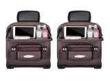 Car Back Seat Organizer with Foldable Table Tray Universal Rear Seat Storage Bag, Multi-Pocket V1107-CS-QCZYKBSNDK