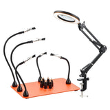 VEVOR Magnetic Helping Hands Soldering Station 3X LED Magnifying Lamp 5 Arms V952-FZSHJZ5GFZS66QYKI001V9