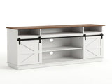 Artiss Buffet Sideboard Cabinet 150cm 3-Tier Kitchen Storage Sliding Doors White FUR-Z-SID150-3T-WH-AB
