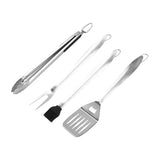 4 Piece Stainless Steel BBQ Grill Tool Set, Heavy Duty Rust Resistant Utensils for Camping, Outdoor V1189-LC-HW-00502