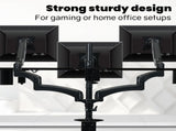 FORTIA Triple Computer Monitor Mount Stand for Desk with 3 Adjustable Arm Holder for 15 to 32 inch V219-OFFCMSFO3X1A