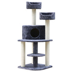 i.Pet Cat Tree 126cm Tower Scratching Post Scratcher Condo Trees House Grey PET-CAT-WT01-GR