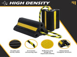 Wheel Chocks for RV Trailer Camper Truck Car, Versatile Rubber Chocks Block V1258-DP02-WO-1042