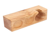 3Slots Wooden Coffee Portafilter Holder Tamper Stand Tamping Base for Home Bar Counter Wood V1294-YM0901-3118210243111