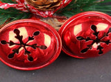 Red Star Christmas Ornament with Bells and Pinecone - Holiday Wreath Decoration 10 pieces V888-ELOSUNG10531