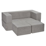 Modular Kids Play Couch 4Pcs DIY Creative Child Sectional Sofa Dark Grey V952-ETSF411849YCYGPWSV0