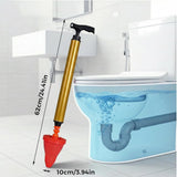 Multipurpose Household High Pressure Toilet Plunger, 2026 Upgraded Powerful Air Drain Unclogger V1258-DP02-F-828