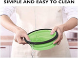 4-Piece Food Storage Container Set - Lunch - Collapsible Food Container - Round Silicone Lunch V1188-MS-313-1060